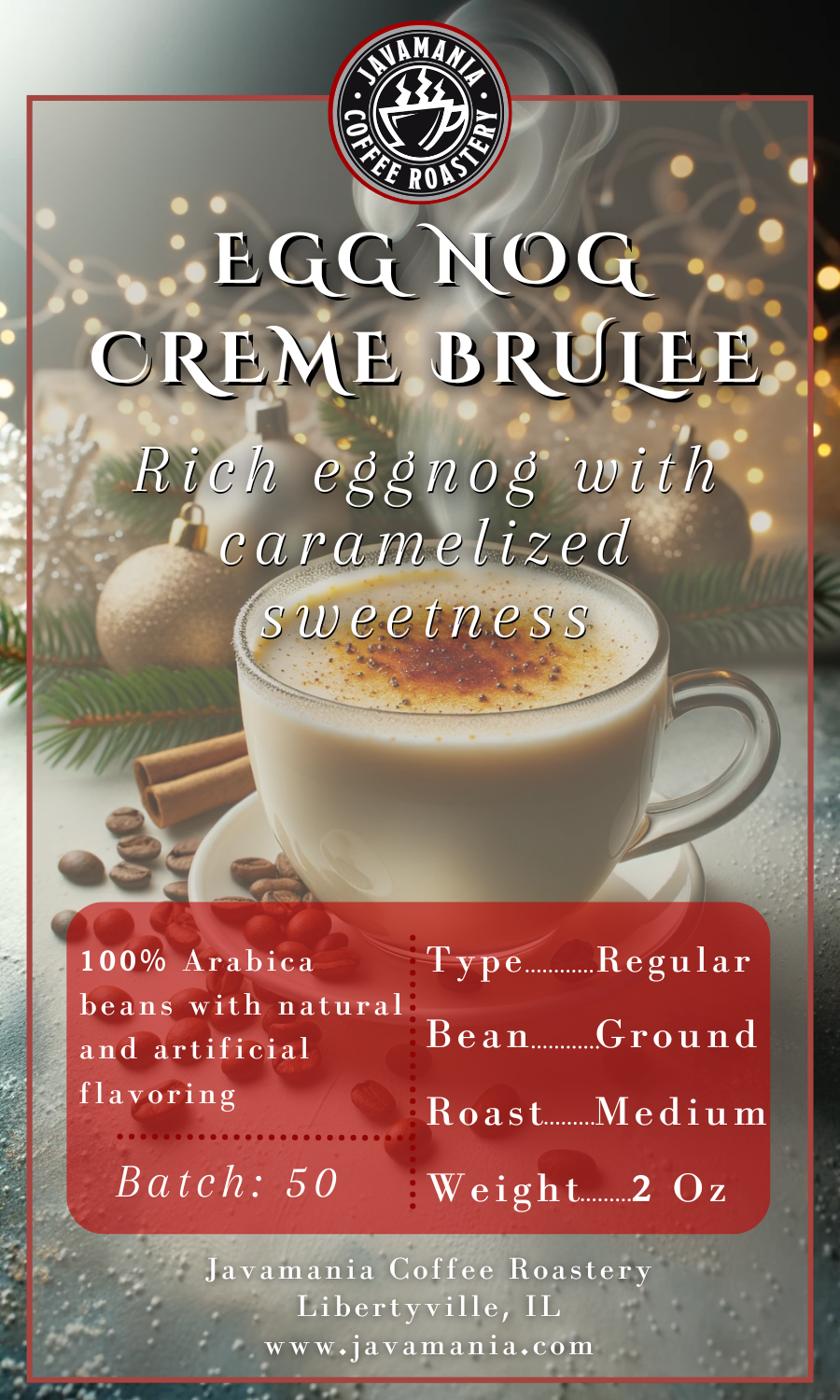 Eggnog Creme Brulee